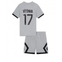 Paris Saint-Germain Vitinha Ferreira #17 Fußballbekleidung Auswärtstrikot Kinder 2022-23 Kurzarm (+ kurze hosen)